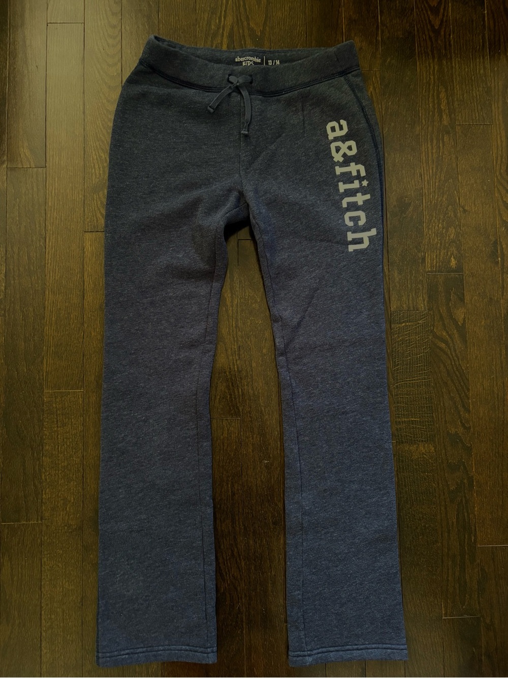 Abercrombie Kids Sweatpants with Side Logo / Navy Blue